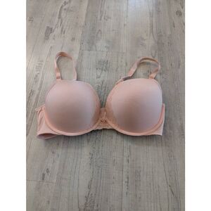 Torrid Full Coverage Bombshell Lace Bra women's 38DDD pink blush nude‎ plus size
